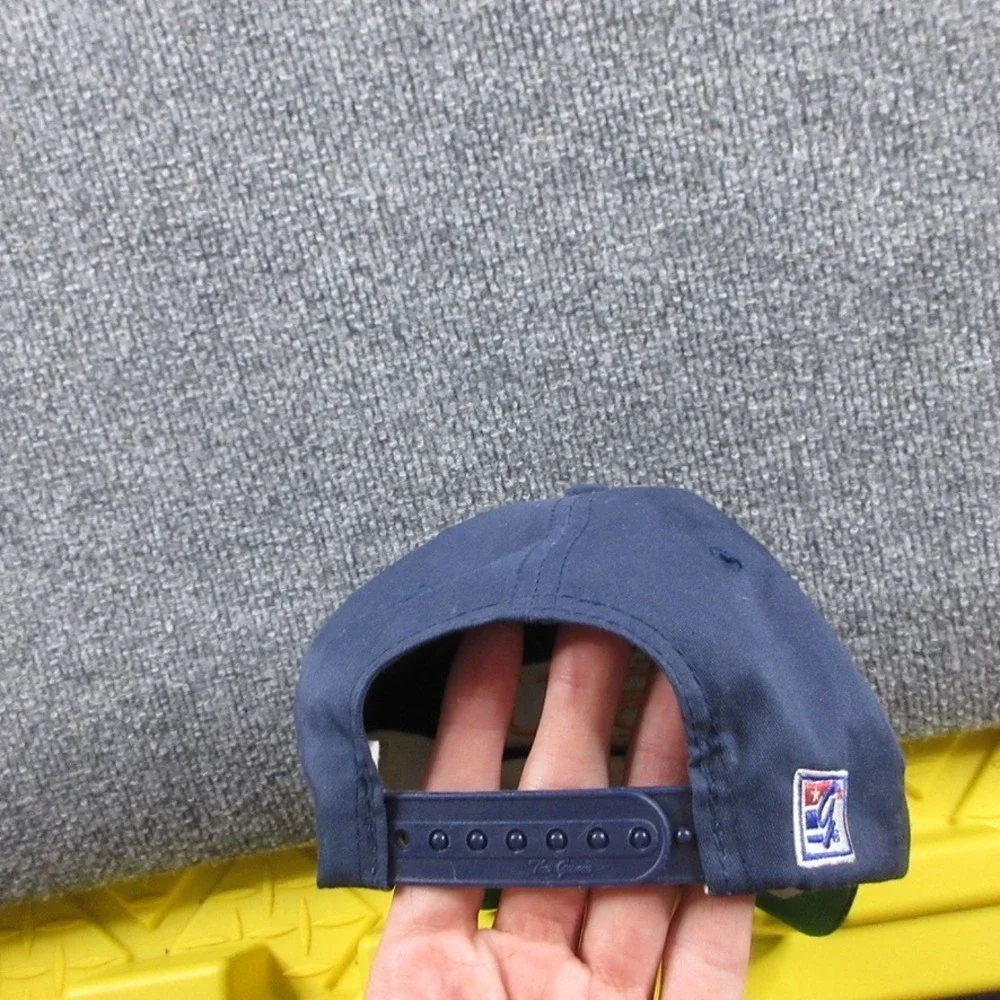 VINTAGE LSU Tigers Hat‎ Cap Snap Back Mens One Size Blue Split Bar The Game 90s